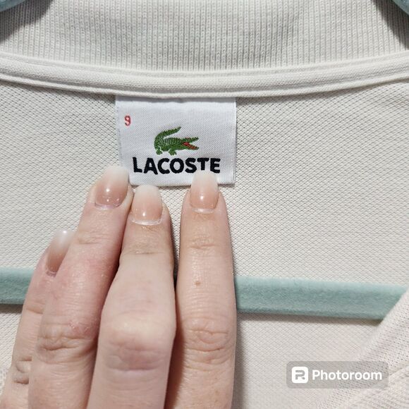 Lacoste Polo Mens SZ 3XL Oatmeal Heather Classic Work Business Casual Everyday - Picture 3 of 4